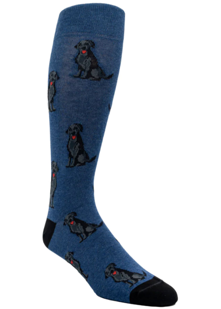 Ell & Atty Labrador Retriever Sock | Blue Heather - Jordan Lash Charleston