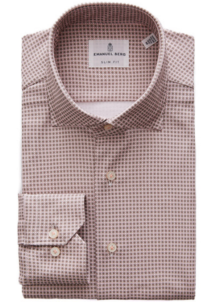 Emanuel Berg Modern 4 Flex Stretch Knit Shirt | Pink - Jordan Lash Charleston