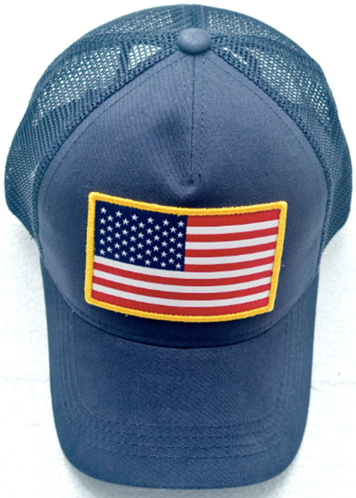 Shep Gear USA Flag Trucker Hat | Navy - Jordan Lash Charleston