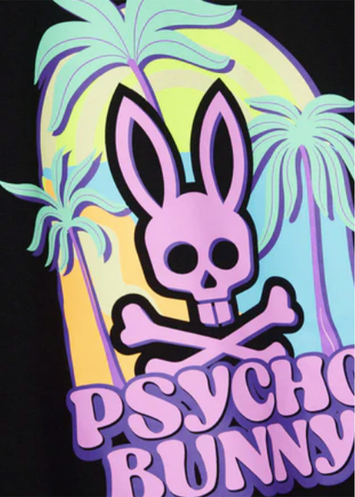 Psycho Bunny Redland Graphic Tee | Black - Jordan Lash Charleston
