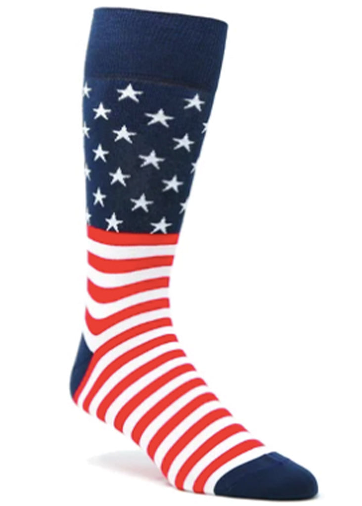 Ell & Atty Stars and Stripes Sock | Navy - Jordan Lash Charleston