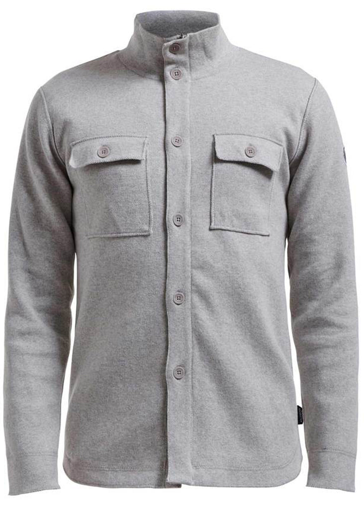 Holebrook Edwin Windproof Shirt Jacket | Light Grey - Jordan Lash Charleston