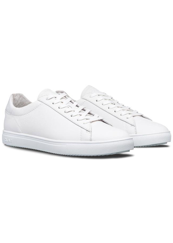 CLAE Bradley Shoe | Triple White Leather - Jordan Lash Charleston