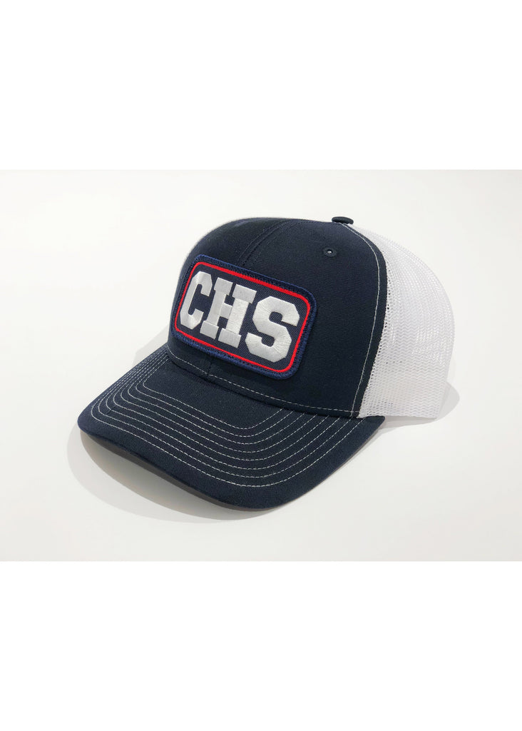 Jordan Lash Charleston CHS Trucker Hat | Navy Blue and White - Jordan Lash Charleston