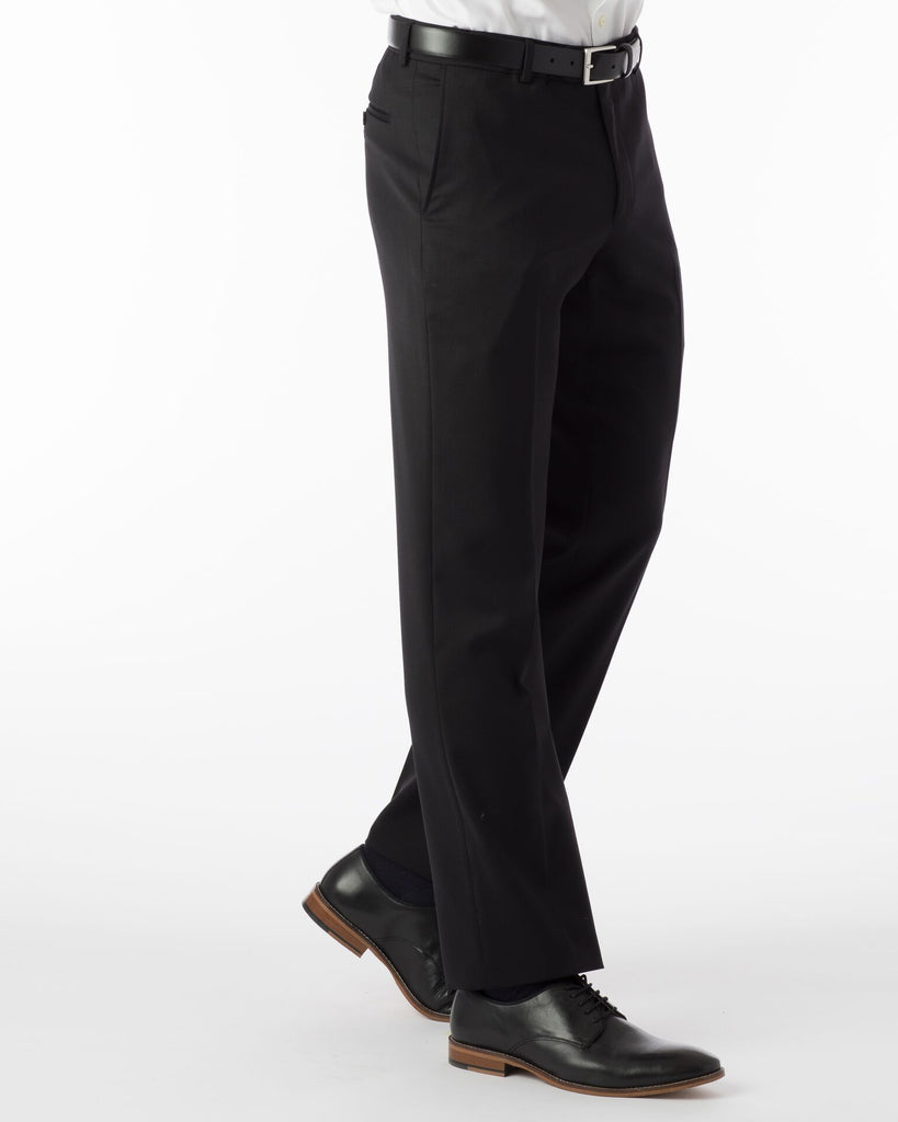 Ballin Super 120's Comfort Eze Gaberdine Soho Dress Pants | Black - Jordan Lash Charleston