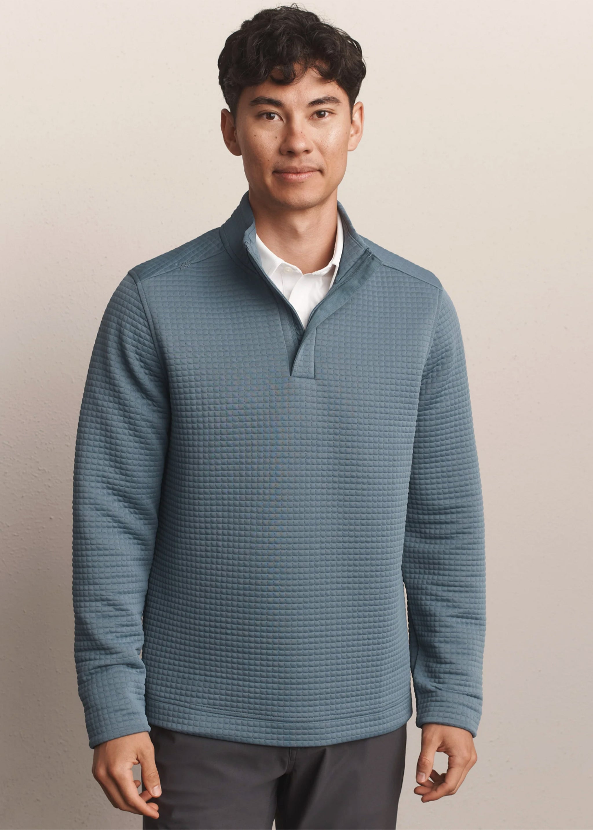 ロンスプ　ローレグ　ブルー　M,L Rhone Landmark 1/4 Zip | Shadow Blue – Jordan Lash Charleston