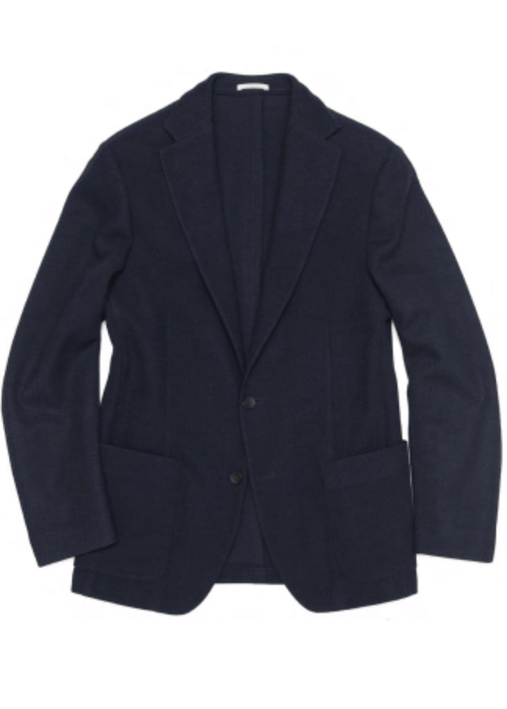 Fradi Knitted Wool Jersey Jacket | Navy Blue - Jordan Lash Charleston