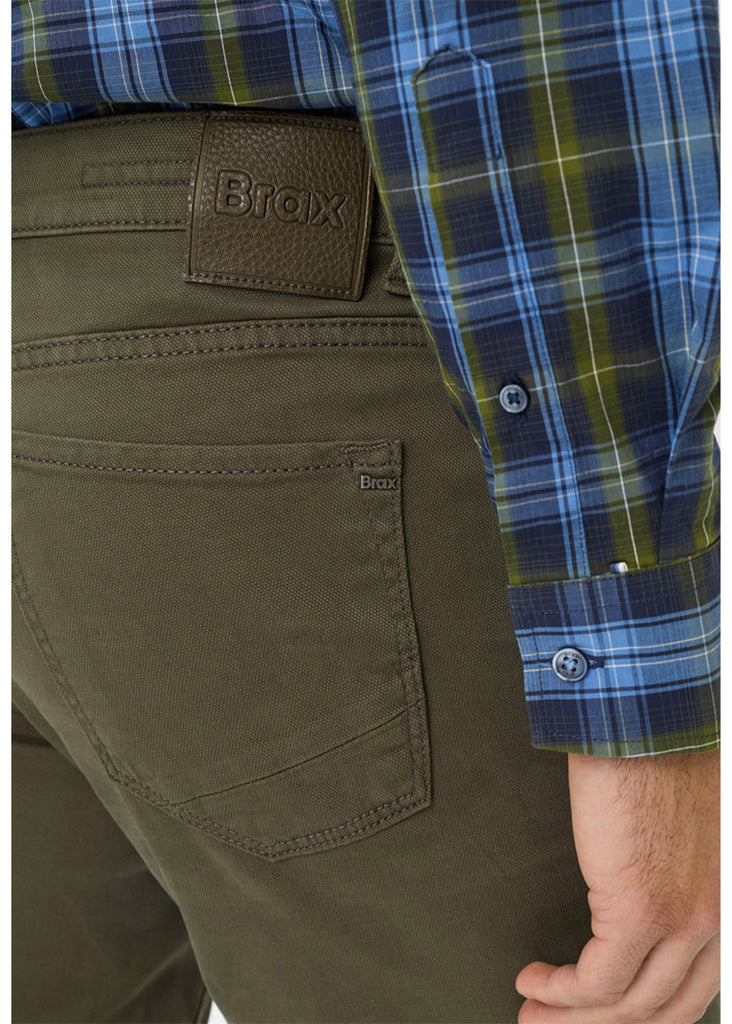 Brax Hi-Flex Chuck 5-Pocket Pant | Olive - Jordan Lash Charleston
