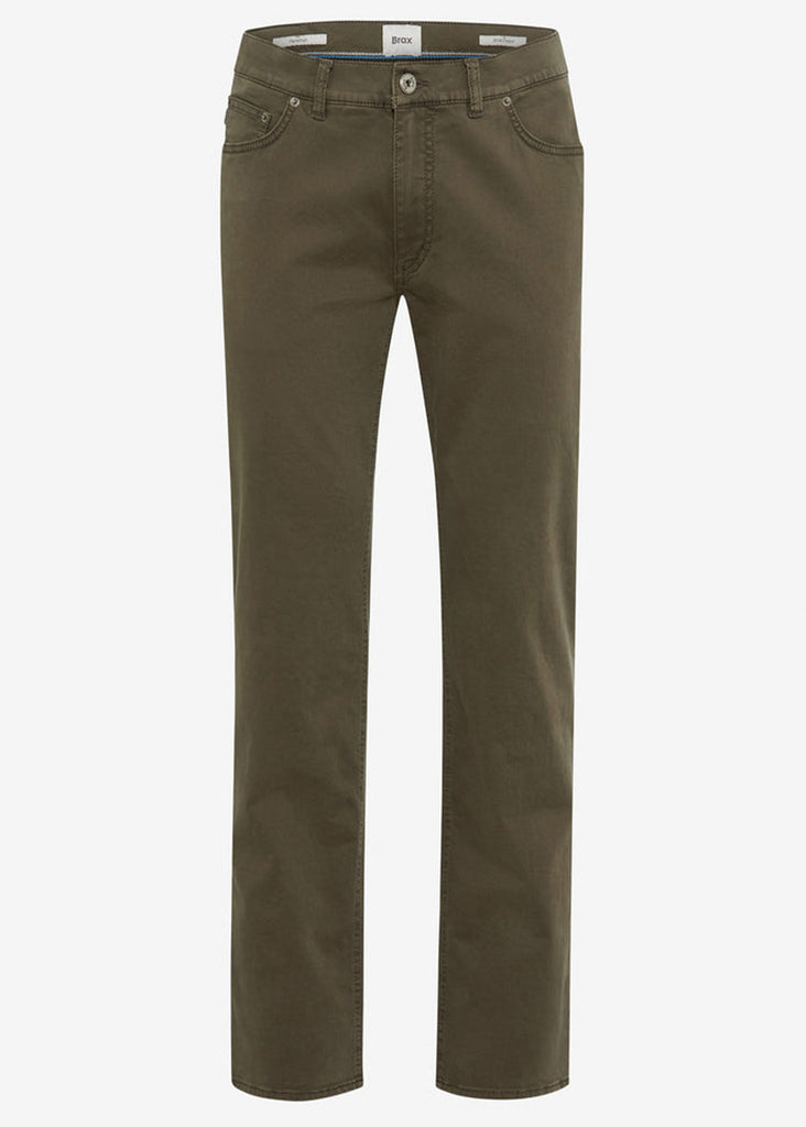 Brax Marathon Cadiz 5-Pocket Pant | Olive - Jordan Lash Charleston