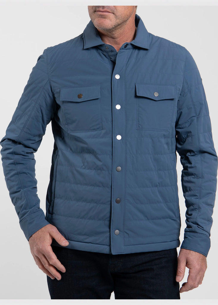 KJUS Sierra Shirt Jacket | Admiral Blue - Jordan Lash Charleston