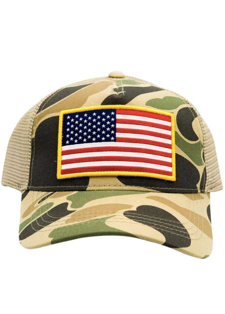 Shep Gear USA Flag Trucker Hat | Camo - Jordan Lash Charleston