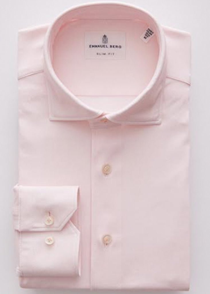 Emanuel Berg Modern 4 Flex Stretch Knit Shirt | Light Pastel Pink - Jordan Lash Charleston