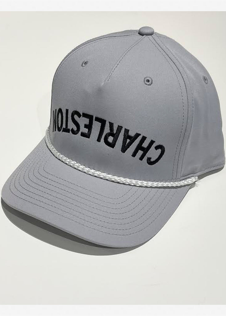 Jordan Lash Charleston Backwards Charleston Hat | Grey w/ White Rope - Jordan Lash Charleston