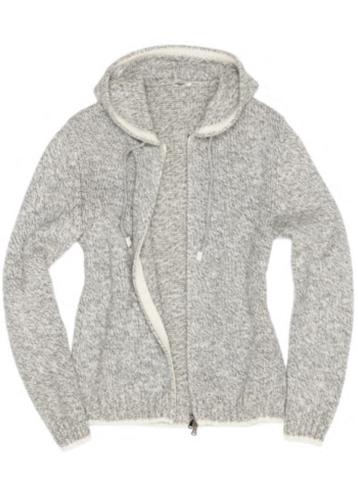 Fradi Cashmere Wool Hoodie | Grey Milk - Jordan Lash Charleston