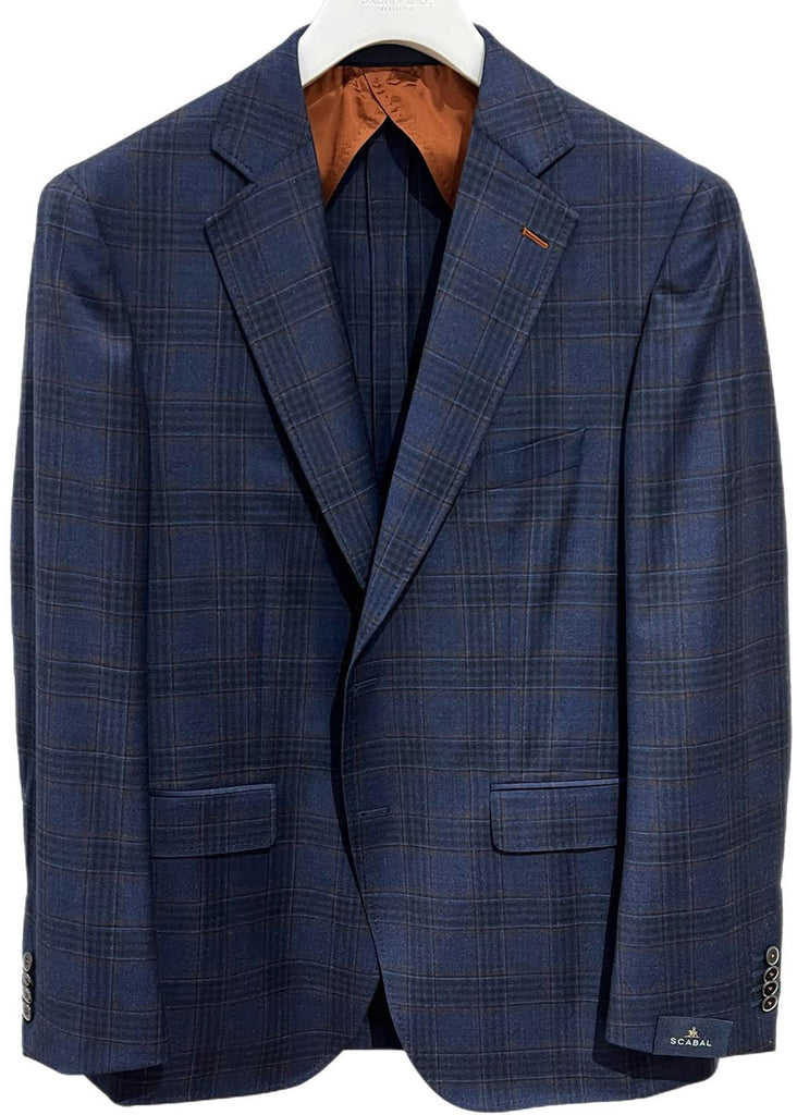 Scabal Freestyle Soho Soft Sport Coat | Navy and Rust - Fabric 706401 - Jordan Lash Charleston