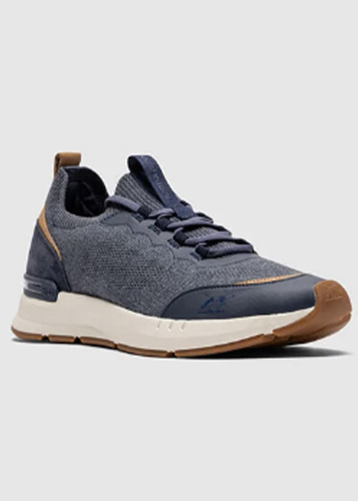 Rodd and Gunn Gunn-Runner Flow Sneaker | Denim - Jordan Lash Charleston