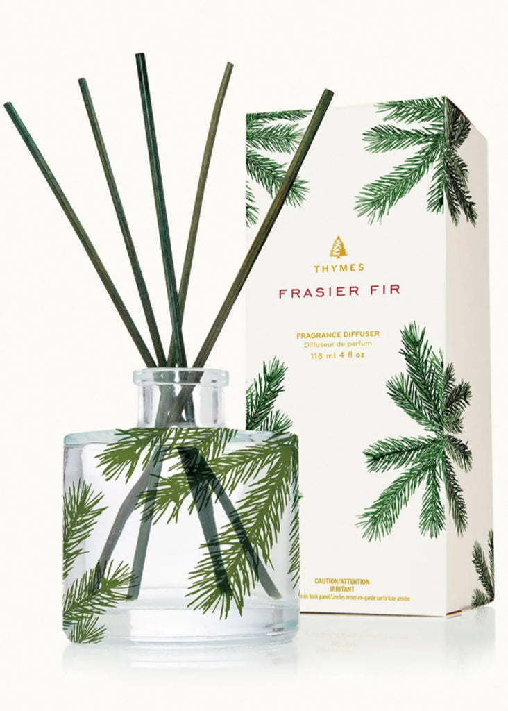 Thymes Frasier Fir Heritage Home Fragrance | Reed Diffuser, Petite Pine Needle Design 4.0 fl oz - Jordan Lash Charleston