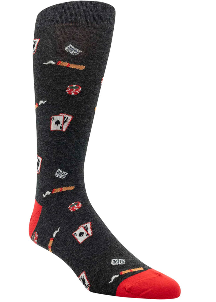 Ell & Atty High Stakes Sock | Charcoal - Jordan Lash Charleston