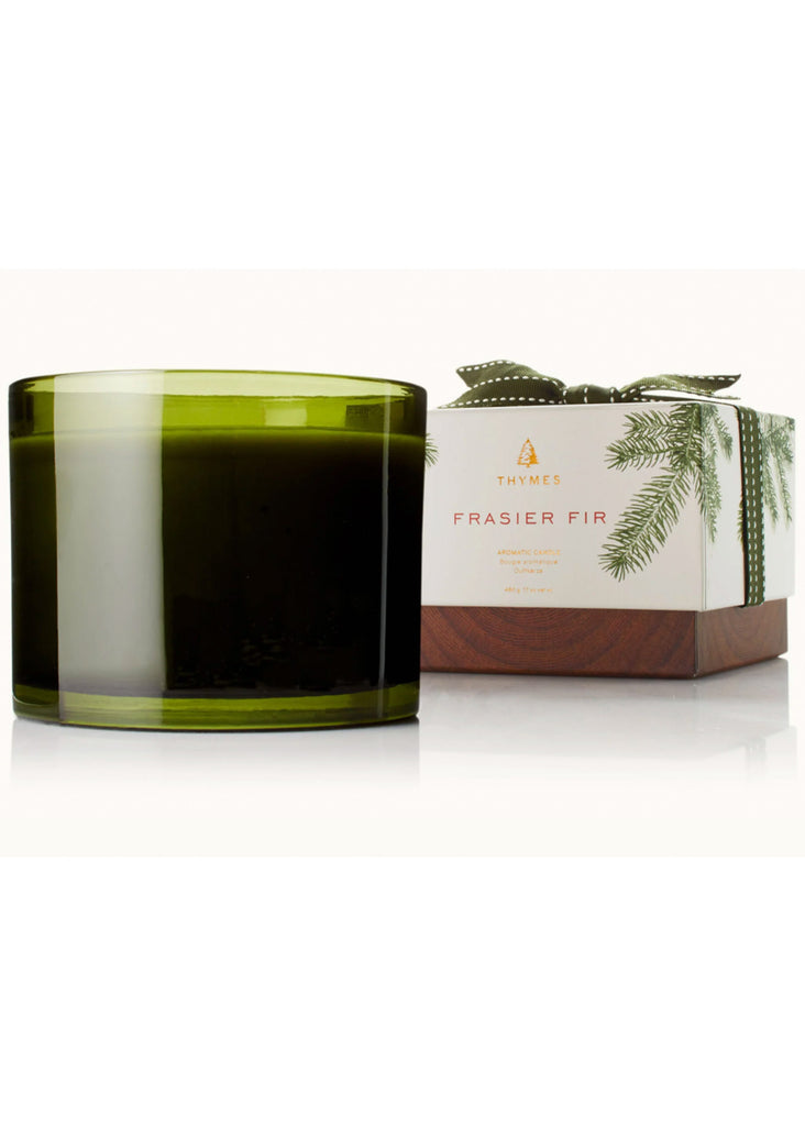 Thymes Frasier Fir Heritage Home Fragrance | Poured Candle, Green 3-Wick 17 oz - Jordan Lash Charleston