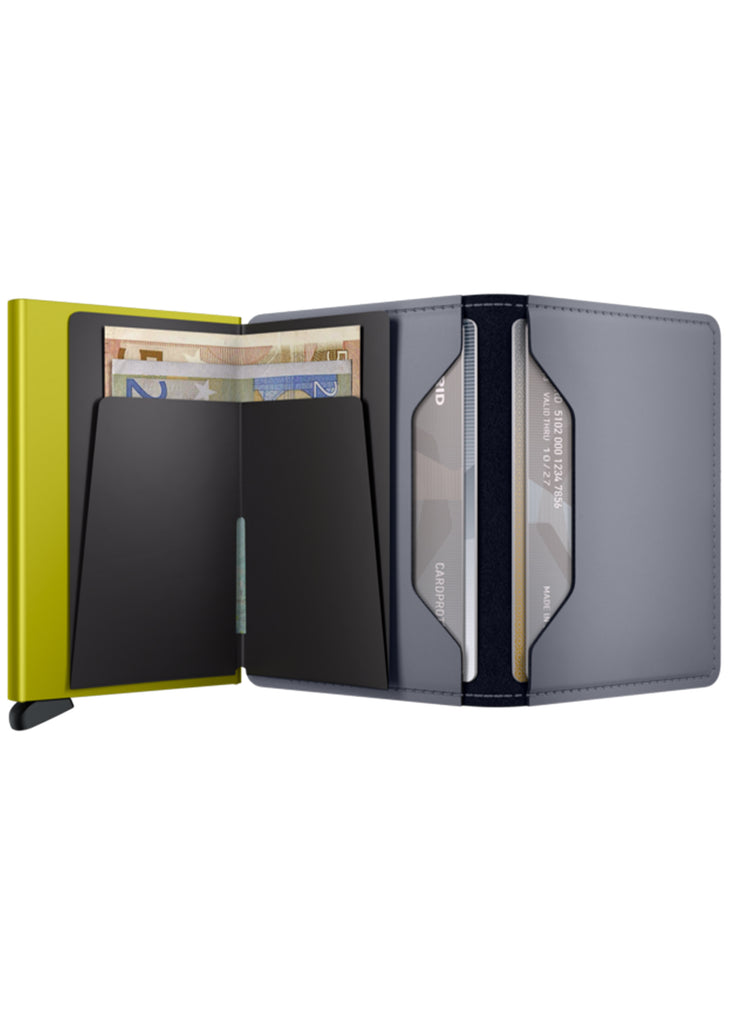 Secrid Slimwallet | Matte Grey and Lime - Jordan Lash Charleston