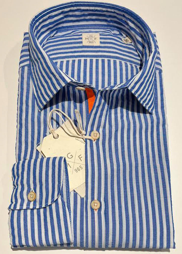 GMF Long Sleeve Shirt | Blue Stripe - Jordan Lash Charleston