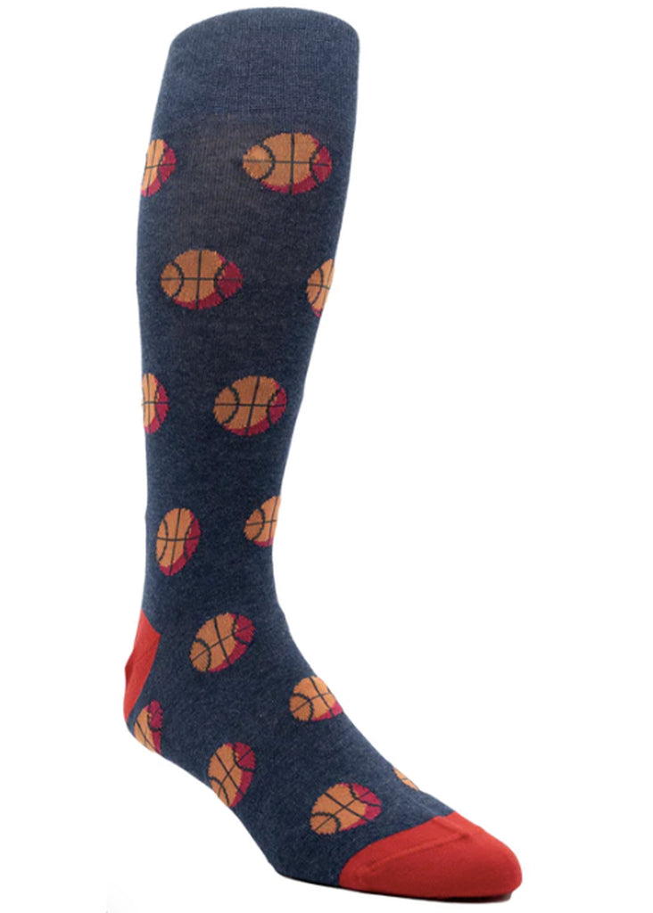 Ell & Atty Basketballs Sock | Deep Cobalt Heather - Jordan Lash Charleston