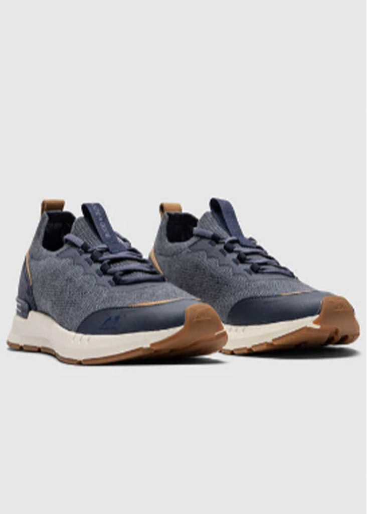 Rodd and Gunn Gunn-Runner Flow Sneaker | Denim - Jordan Lash Charleston