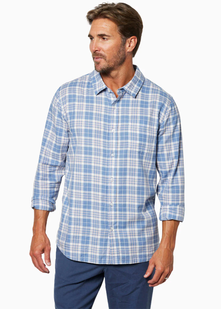 Toes On The Nose Bayshore L/S Shirt | Blue - Jordan Lash Charleston