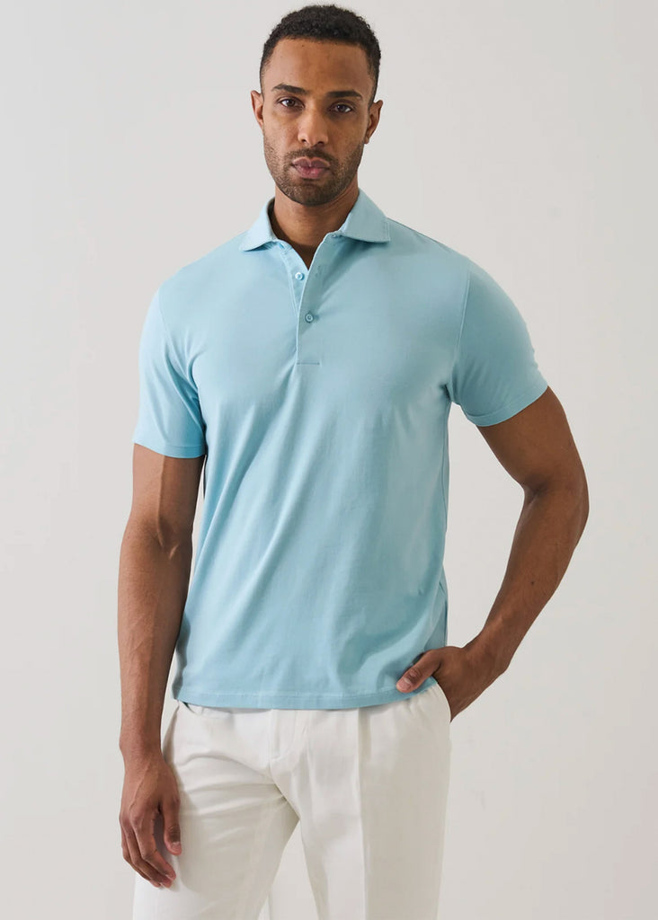 Patrick Assaraf Short Sleeve Iconic Pima Cotton Stretch AMF Stitch