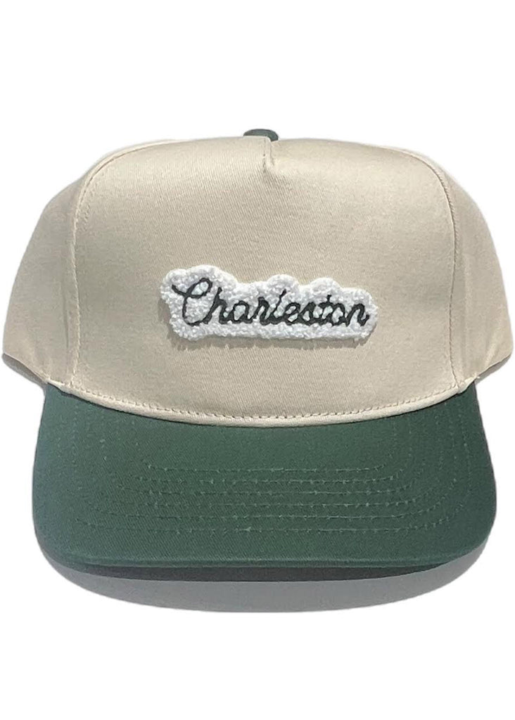 Jordan Lash Charleston Chenille Hat | Cream and Green - Jordan Lash Charleston