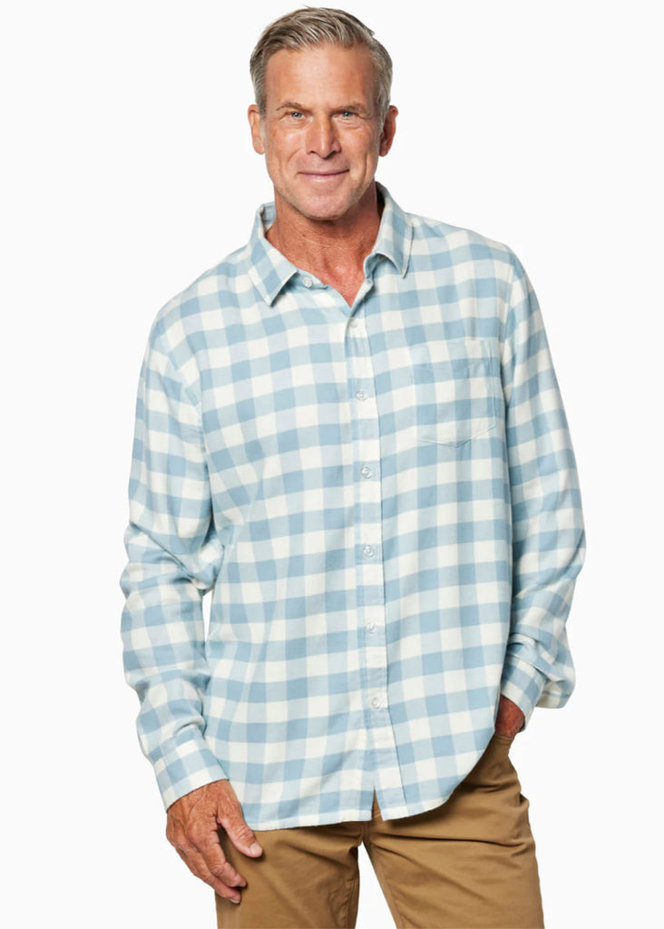 Toes On The Nose Monarch L/S Flannel Shirt | Sea Check - Jordan Lash Charleston