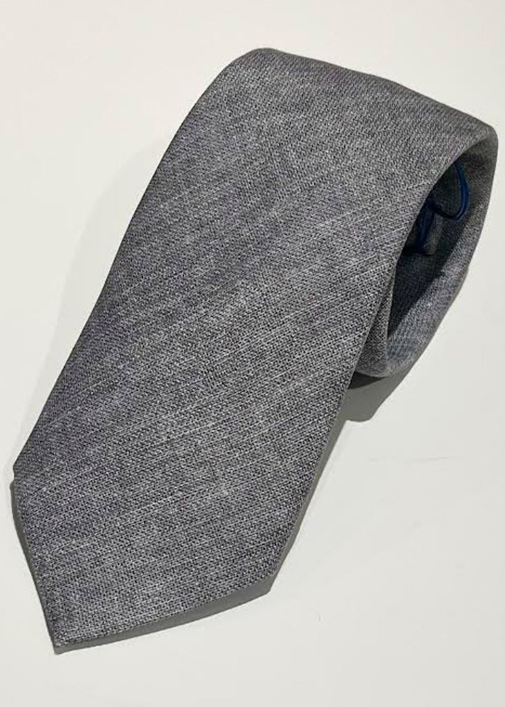 Edward Armah Solid Tie | Grey - Jordan Lash Charleston