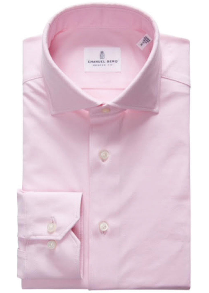 Emanuel Berg Modern 4Flex Stretch Knit Shirt | Pink - Jordan Lash Charleston