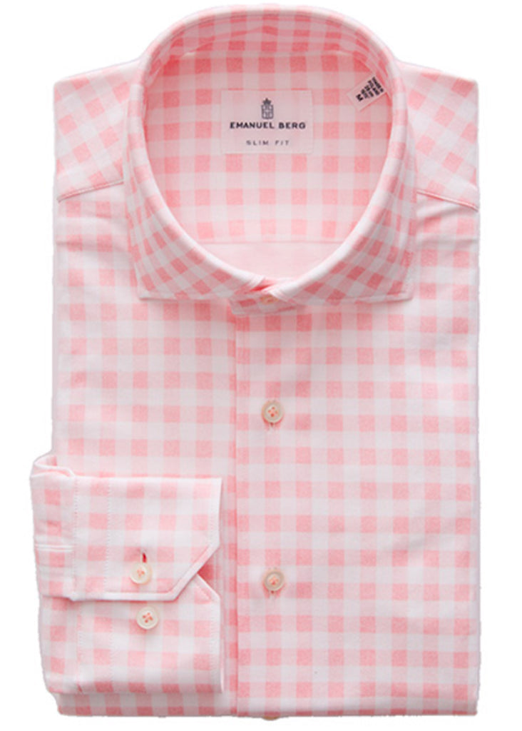 Emanuel Berg Modern 4 Flex Stretch Knit Shirt | Bright Pink - Jordan Lash Charleston