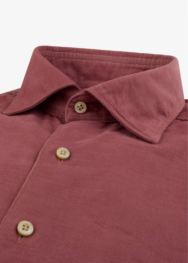 Stenstroms Casual Shirt | Dark Pink Corduroy - Jordan Lash Charleston