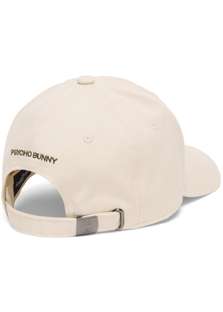 Psycho Bunny Aussie Baseball Cap | White Cap Grey - Jordan Lash Charleston