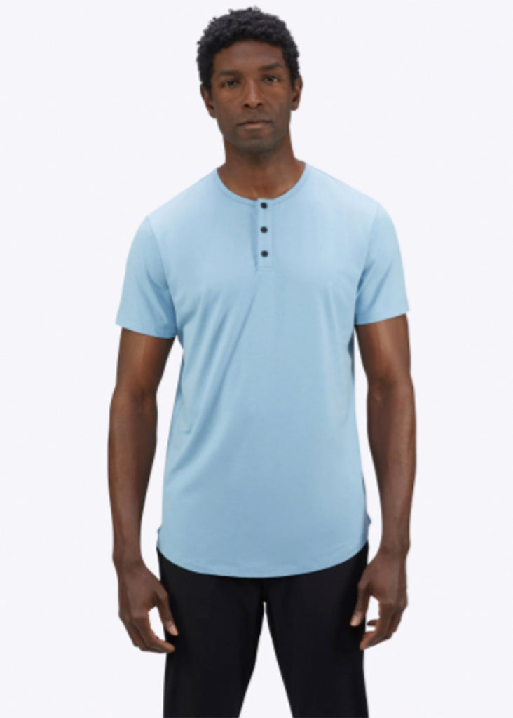 CUTS AO Henley Tee | Mediterranean Mystique - Jordan Lash Charleston