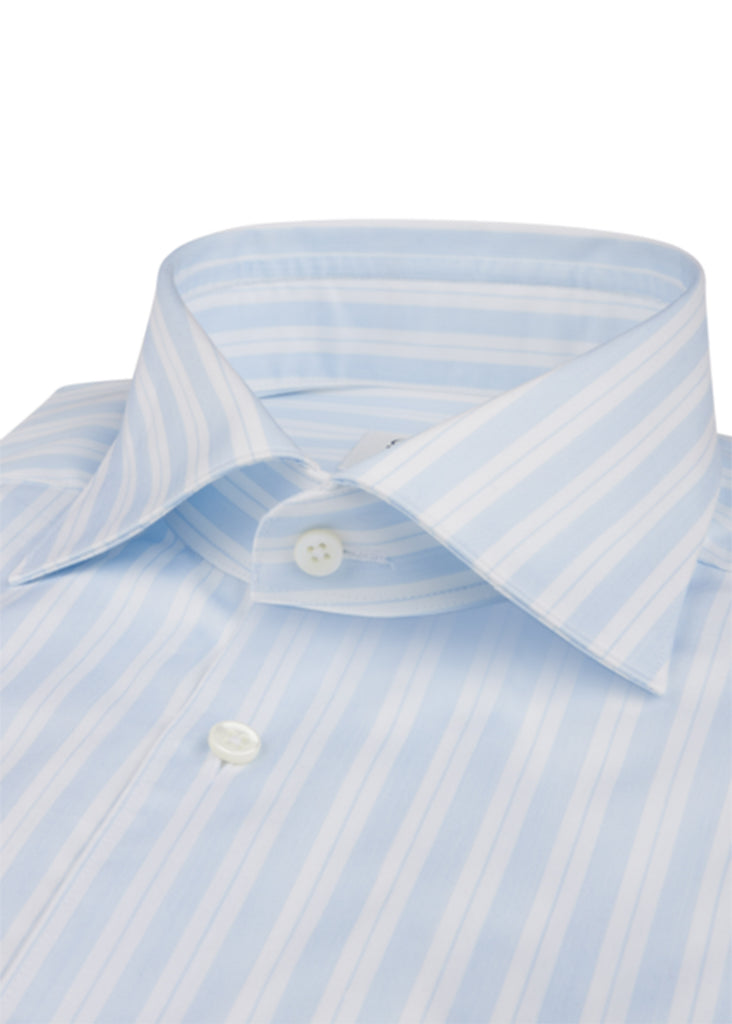 Stenstroms Fitted Body Shirt | Blue Striped Twill - Jordan Lash Charleston