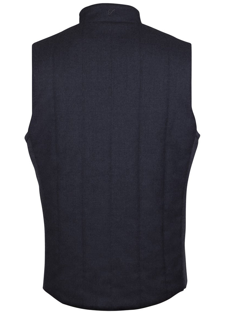 Stenstroms Hybrid Wool Knit Ribbed Vest | Grey - Jordan Lash Charleston