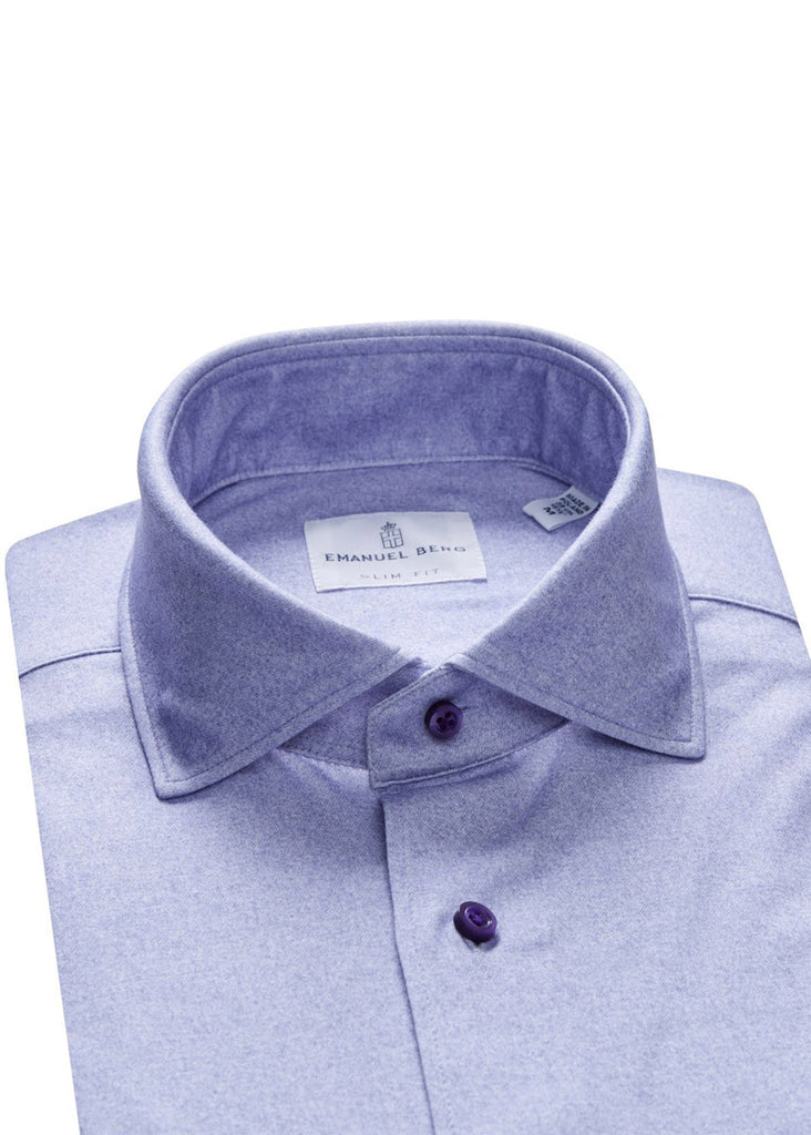 Emanuel Berg Modern 4Flex by Albini Shirt | Bright Purple - Jordan Lash Charleston
