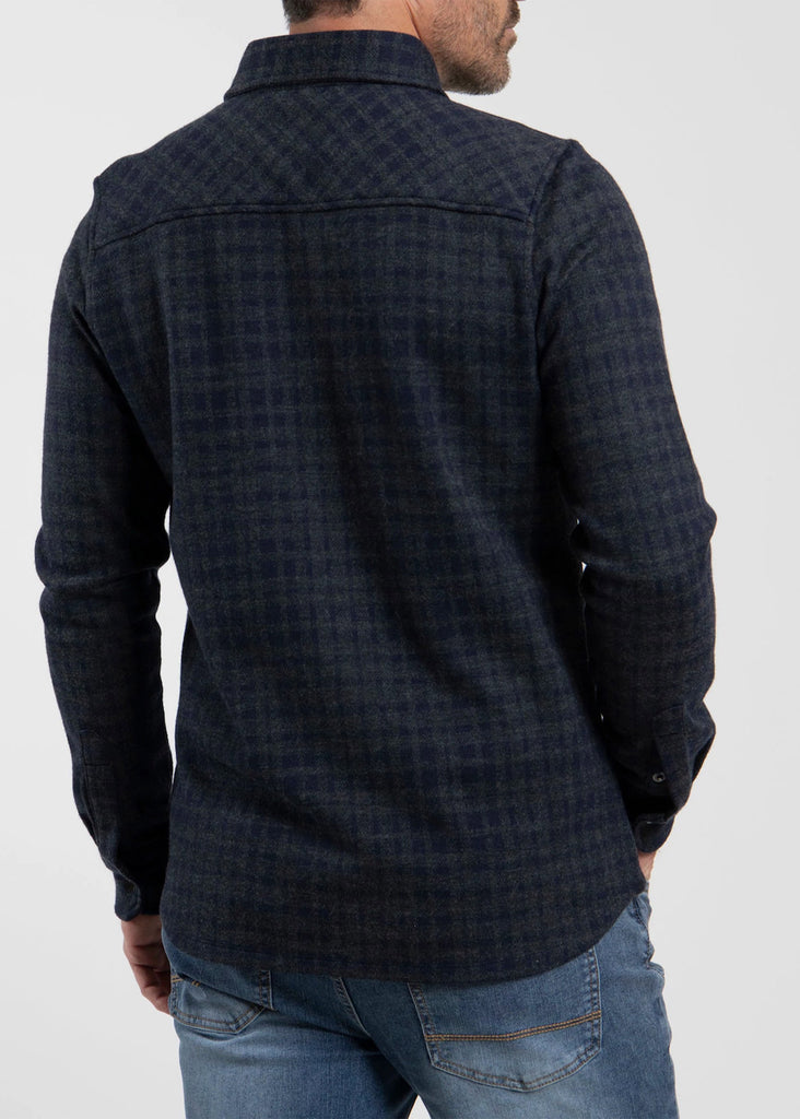 KJUS Yellowstone Shirt | KJUS Navy and Dark Dusk - Jordan Lash Charleston