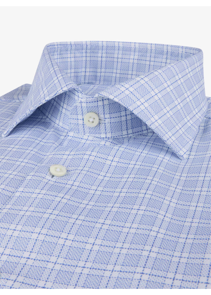 Stenstroms Check Twilled Shirt | Dark Blue - Jordan Lash Charleston
