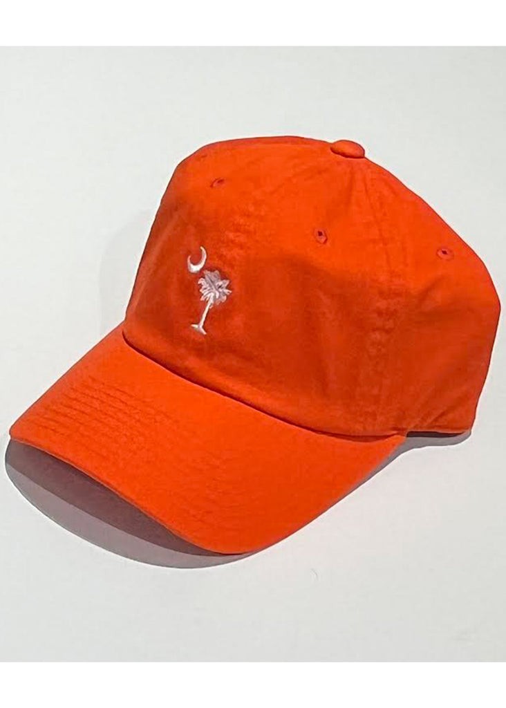 Jordan Lash Charleston Washed Slouch Embroidered Palmetto Hat | Reef Orange - Jordan Lash Charleston