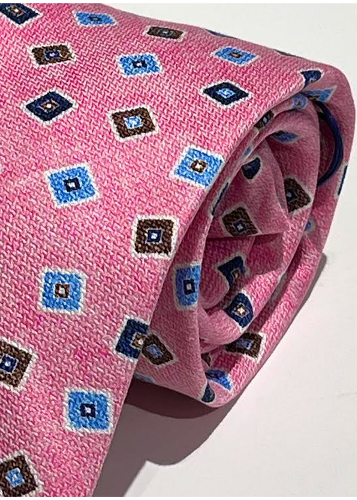 Edward Armah Neat Tie | Pink - Jordan Lash Charleston