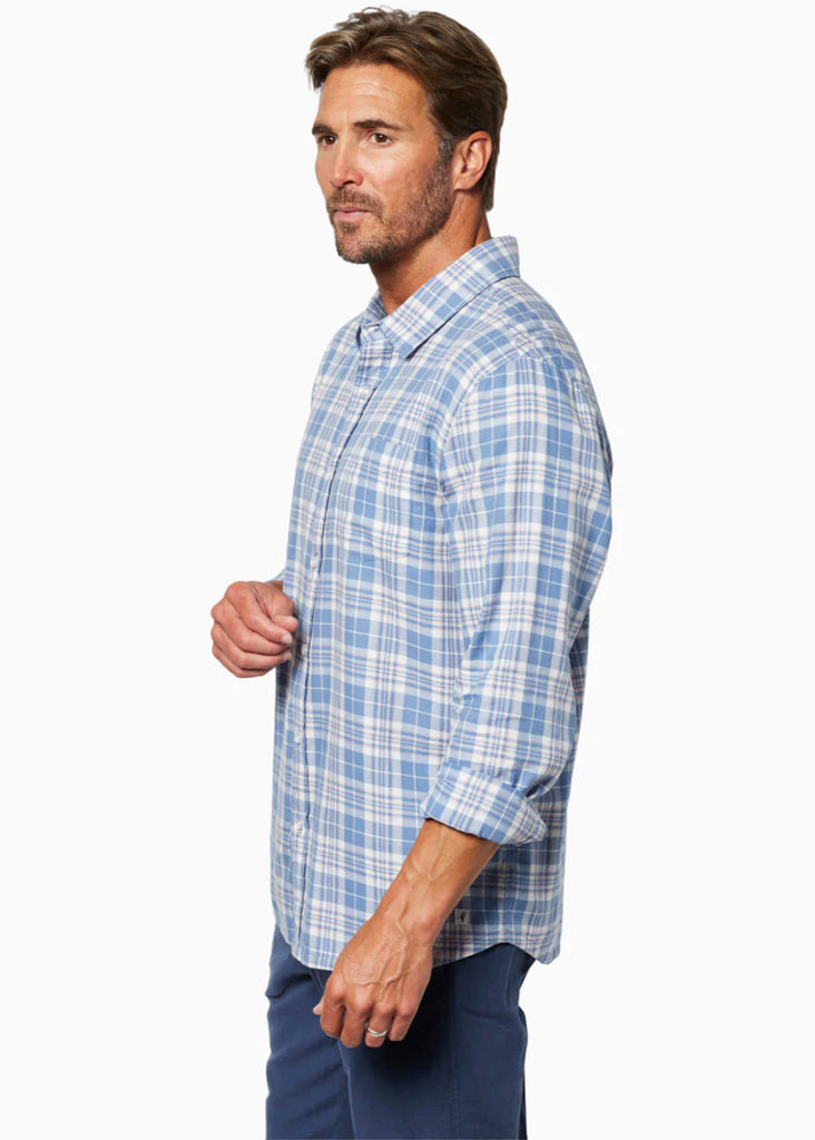 Toes On The Nose Bayshore L/S Shirt | Blue - Jordan Lash Charleston