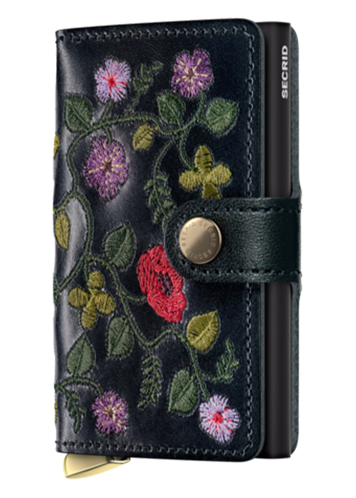 Secrid Premium Miniwallet | Stitch Floral Black+ - Jordan Lash Charleston