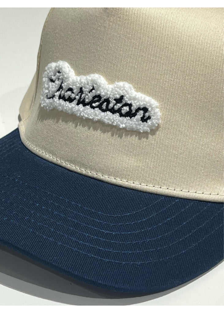 Jordan Lash Charleston Chenille Hat | Cream and Navy - Jordan Lash Charleston