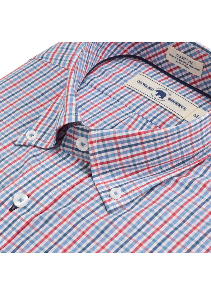 Onward Reserve Warden Classic Fit Quad Shirt | Ensign Blue - Jordan Lash Charleston