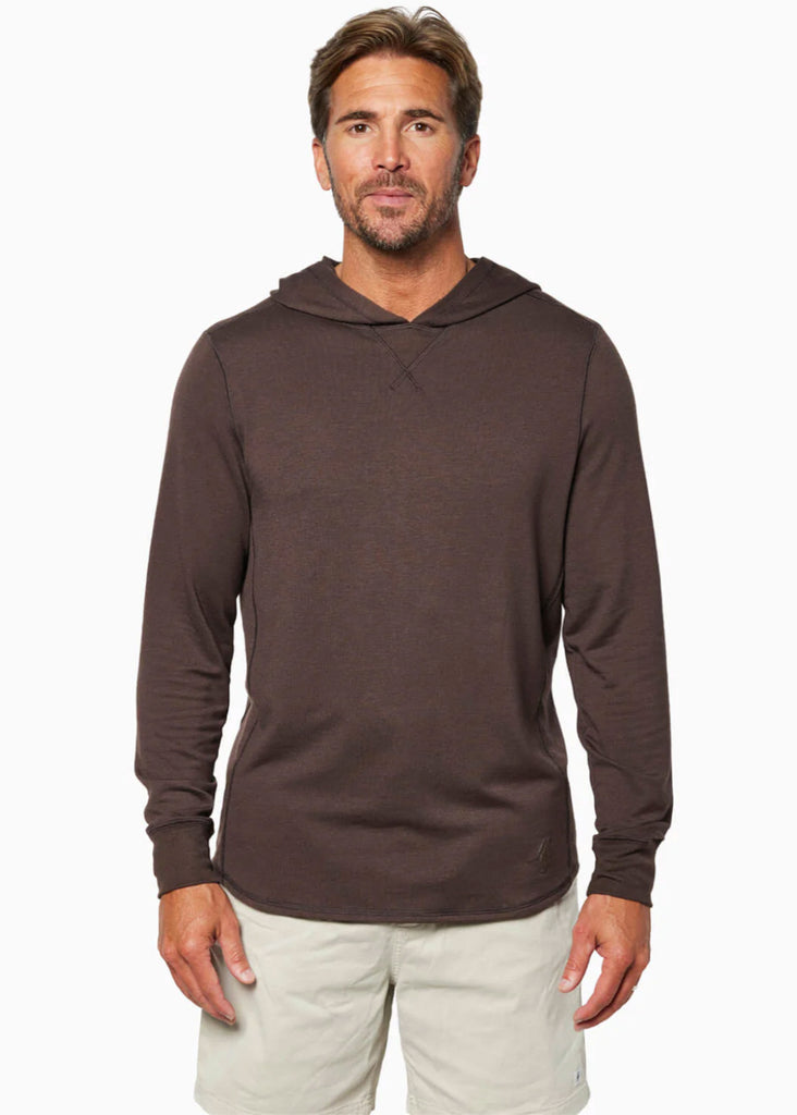 Toes On The Nose Sea Silk Schooner Long Sleeve Hoodie | Espresso - Jordan Lash Charleston