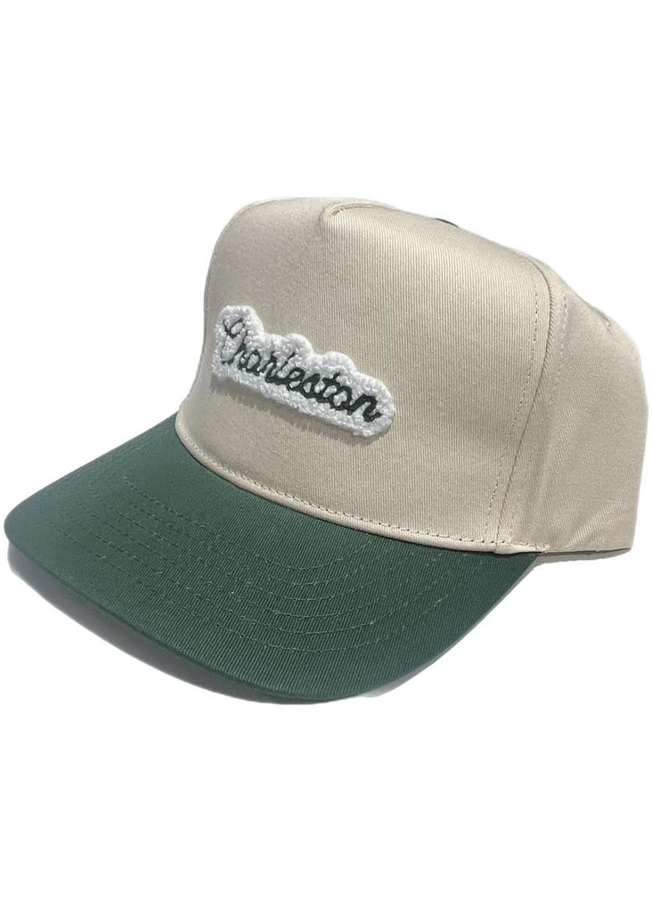 Jordan Lash Charleston Chenille Hat | Cream and Green - Jordan Lash Charleston